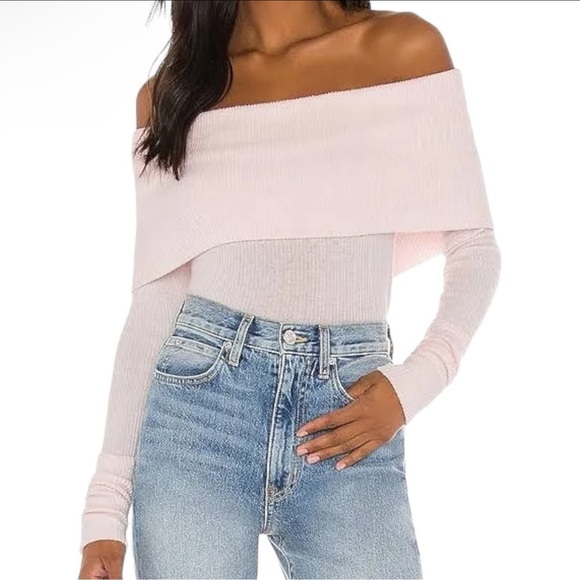 Free People Sweaters Free People Off The Shoulder Pink Sweater Xs Free People Sweaters Free People Off The Shoulder Pink Sweater Xs
